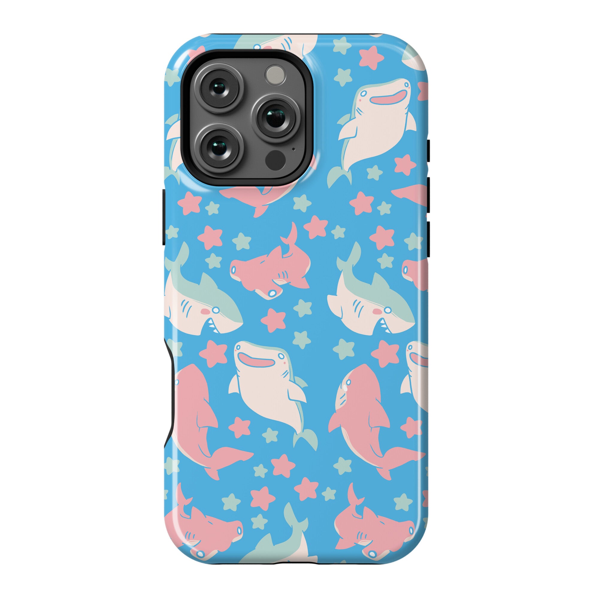 Happy Shark Pattern Phone Case